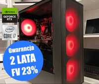 Nowy Komputer Gamingowy Intel i7 32GB 1000SSD RTX 3060 Win11 RATY