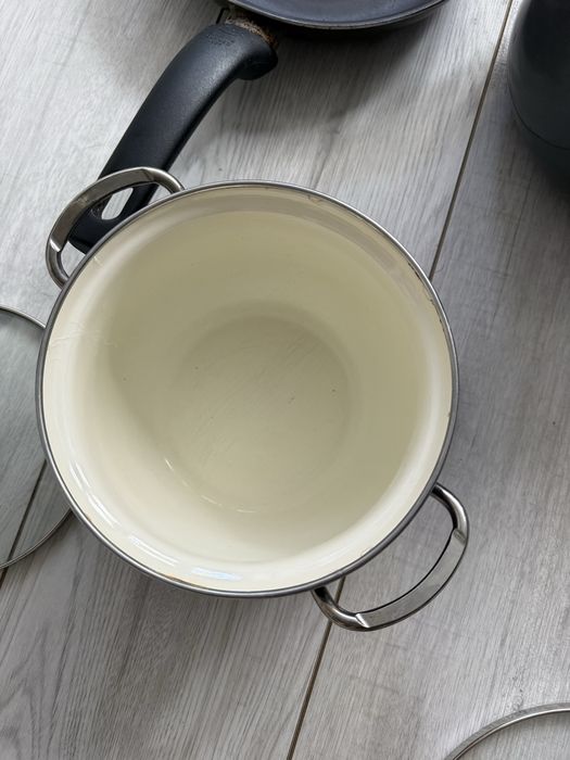 Zestaw garnków i patelni Emalia Olkusz