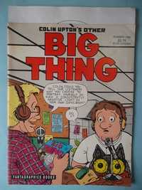 "BIG THING", Livro autografado, mais desenho original de COLIN UPTON.