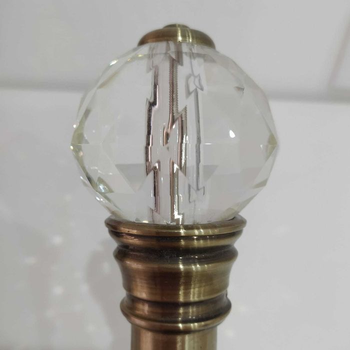 Varão Metal Bronze D28 Inspire 174cm + terminal + suporte