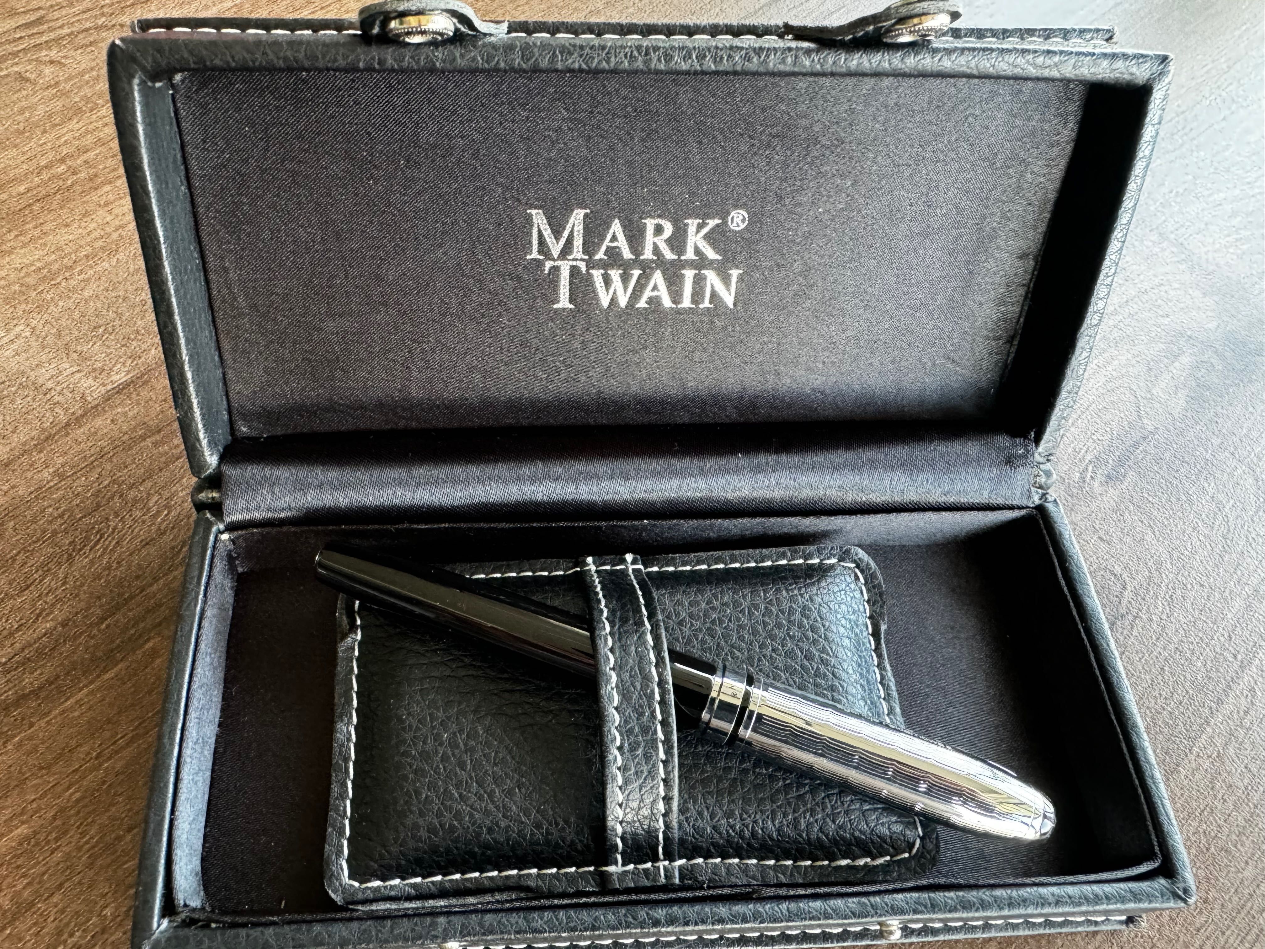 Mark Twain zestaw w etui: pióro wieczne + nabój