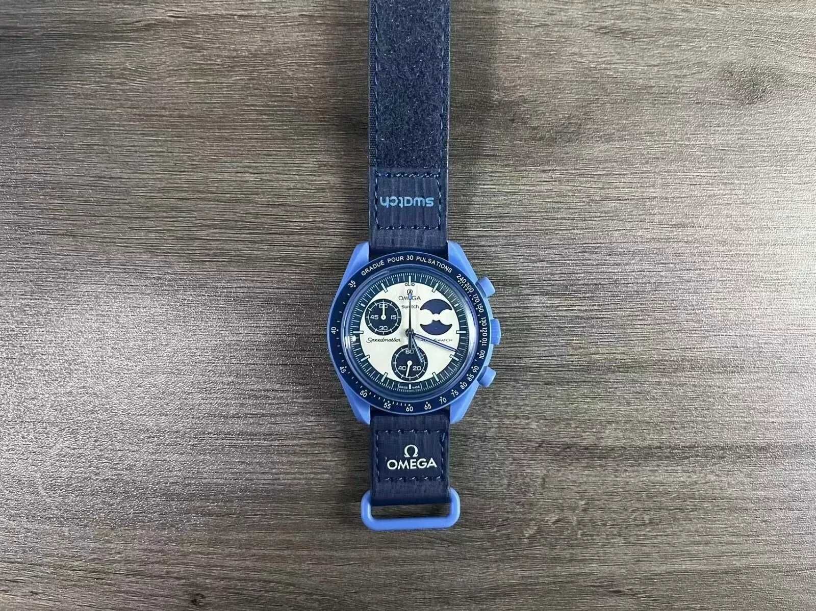 Swatch×Omega Bioceramic Moonswatch Mission to the Super Blue Moonphase