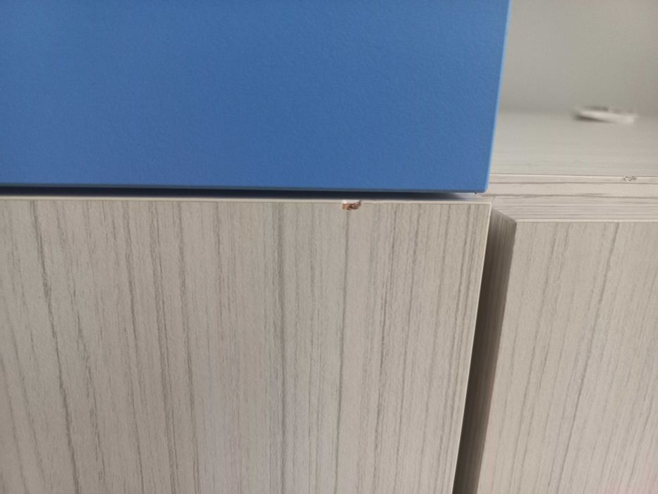 Szafa i regał dziecięcy biało niebieski