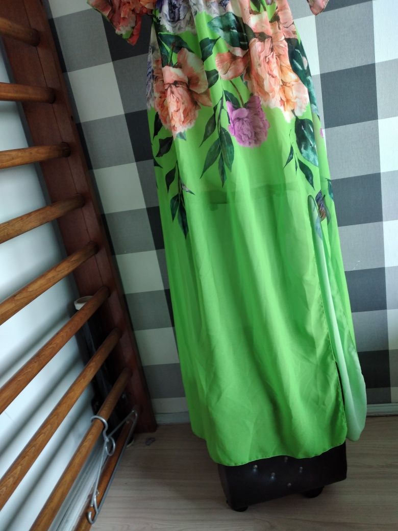 Sukienka hiszpanka neonowa rozmiar M/L