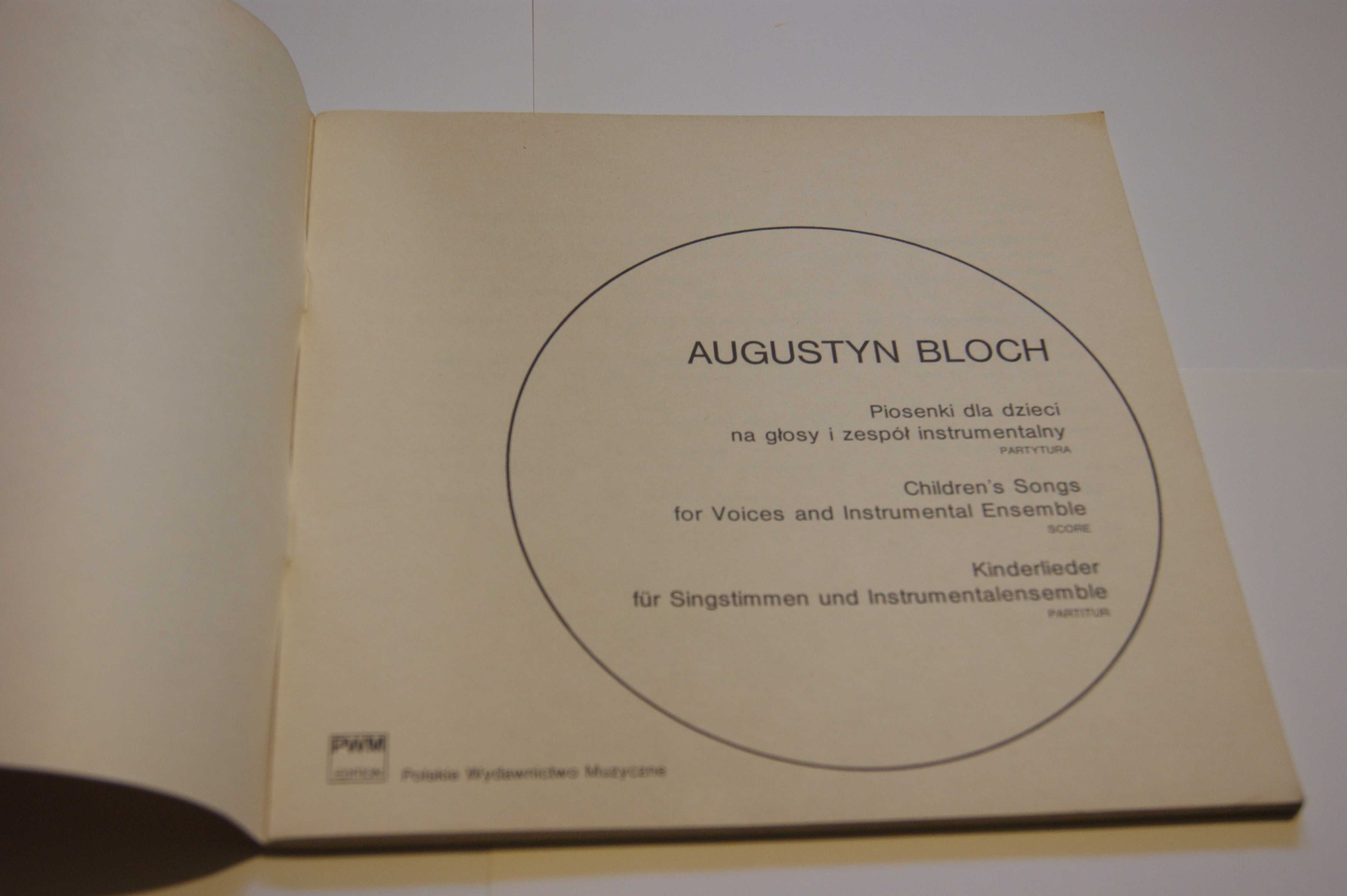 Augustyn Bloch - Piosenki dla dzieci
