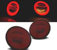 FAROLINS TRASEIROS PARA VOLKSWAGEN VW NEW BEETLE 98-05 HATCHBACK LED DINÁMICOS VERMELHO FUMADO