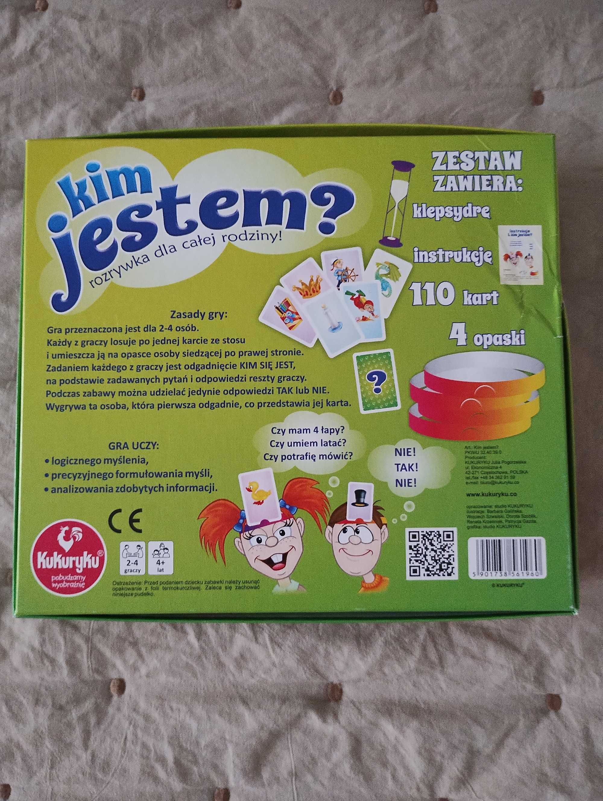 gra Kim jestem? Kukuryku kalambury