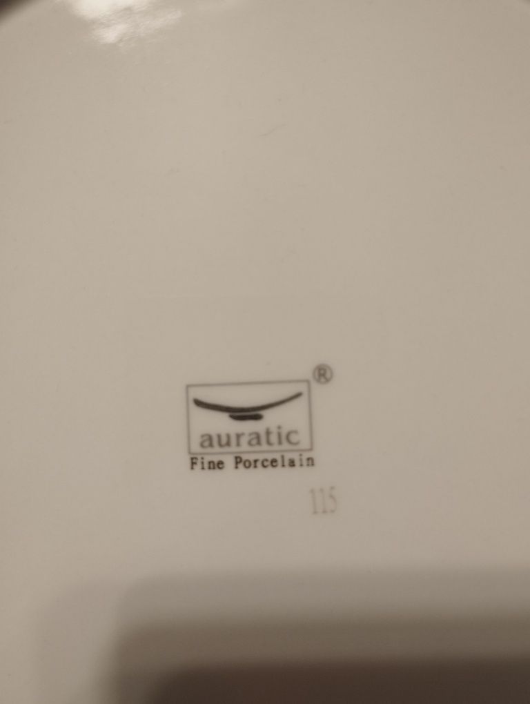 Блюдо большое фарфоровое порцеляна с позолотой auratic fine porcelain