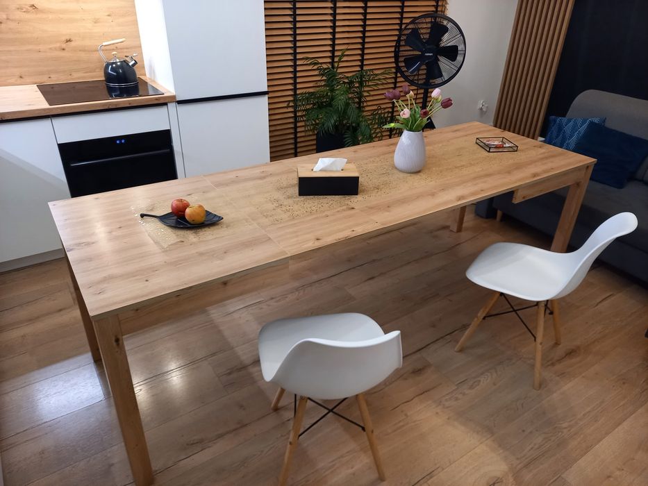 Duży stylowy Stół rozkładany Dąb Artisan | D.120 - 240! S.80 x W.76 cm