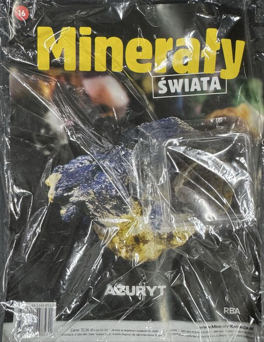 czasopismo "Minerały Świata" z azurytem. Numer 16