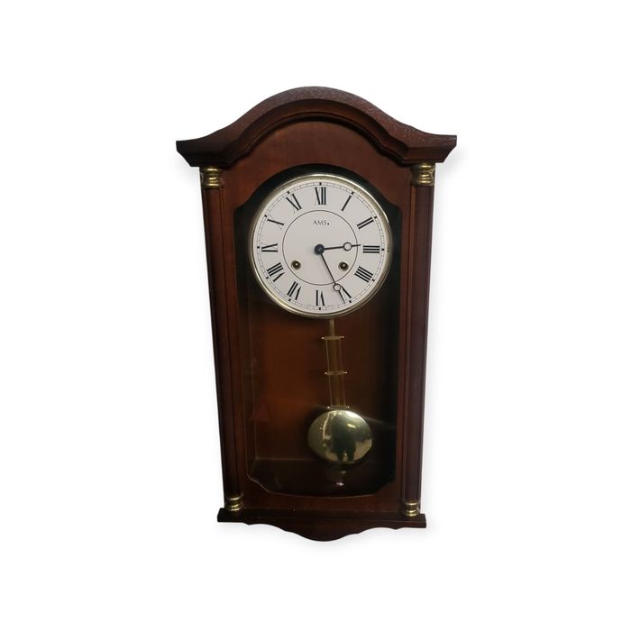 Elegancki, Klasyczny Niemiecki Zegar Ścienny z Wahadłem - AMS