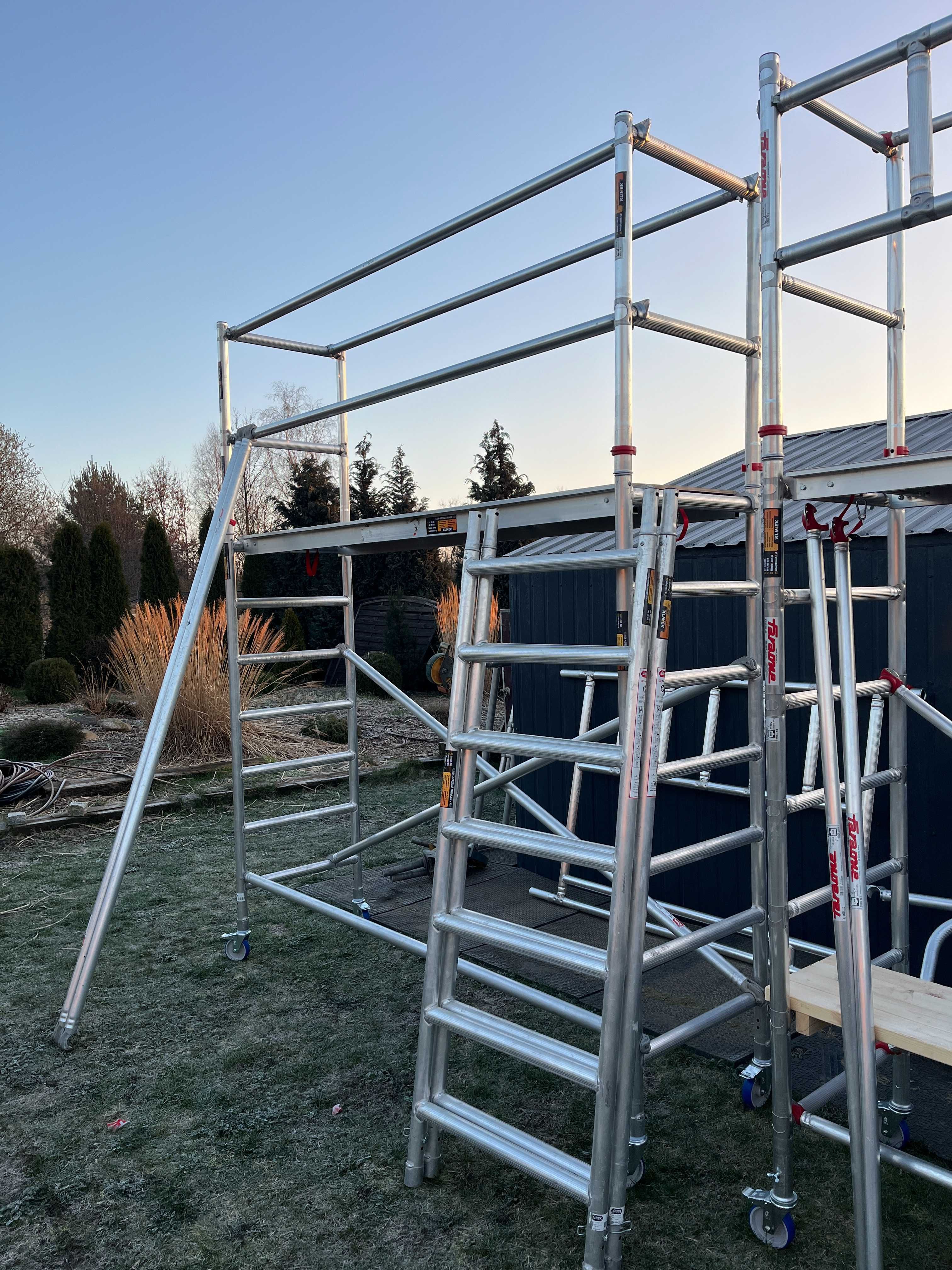 Rusztowanie Aluminiowe Altrex 0,75x250 wysokość rob. 6,20m