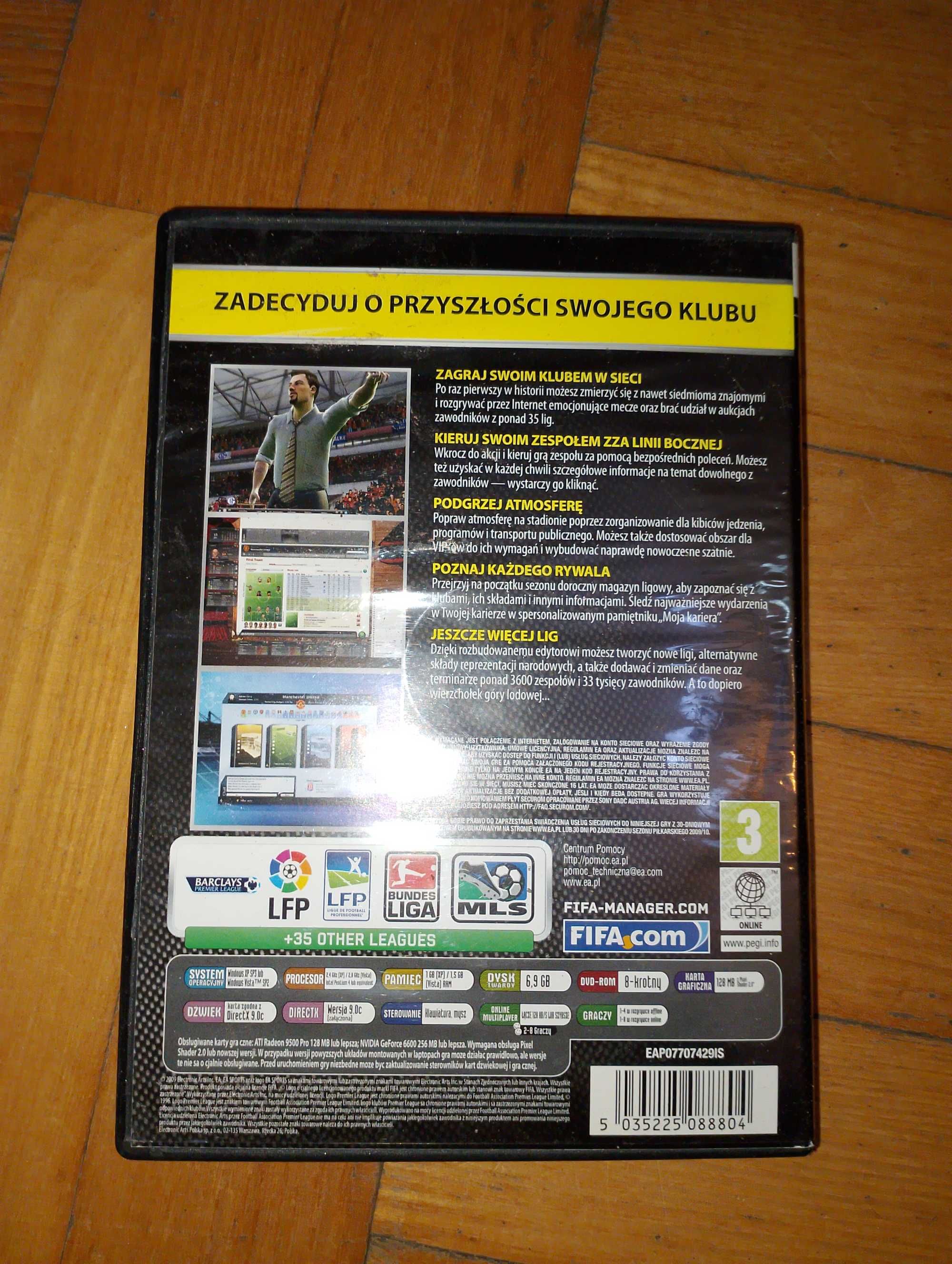 Gra FIFA manager 10 na komputer PC