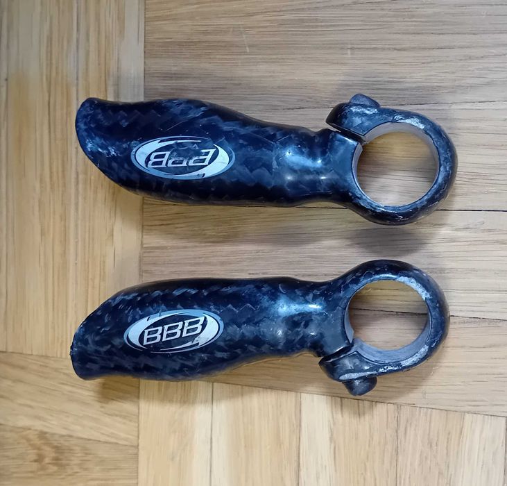 Rogi kierownicy rowerowej firmy BBB model INCA  carbonowe,profilowane