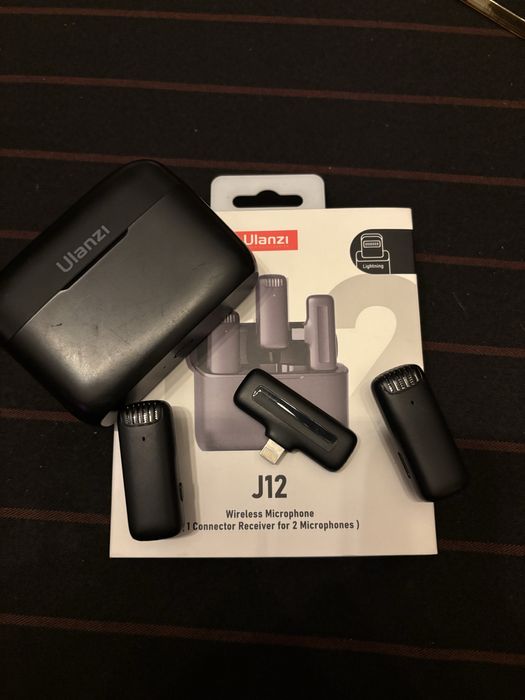 Ulanzi J12 Mikroport Zestaw Mikrofonów Bezprzewodowych  Lightning
