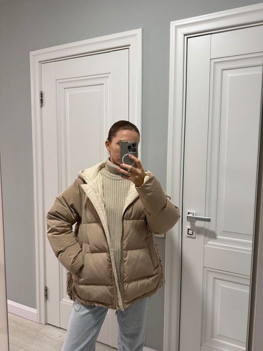 Зимова тепла куртка на пуху