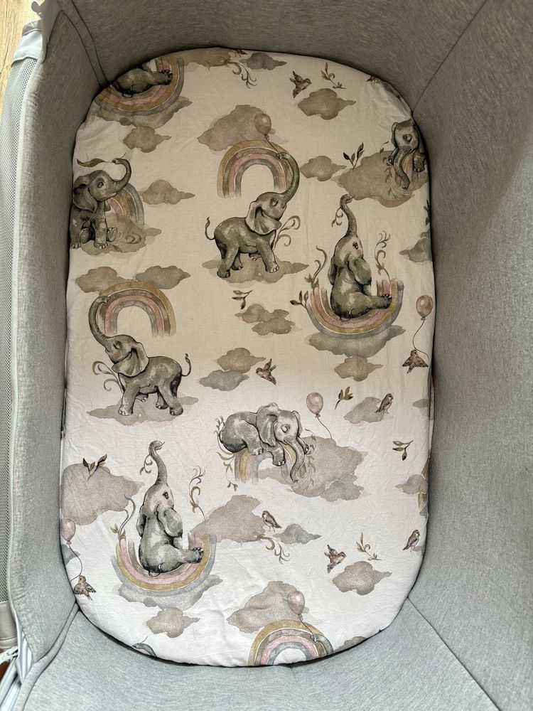 Łóżeczko dostawne maxi cosi lora essential grey dostawka