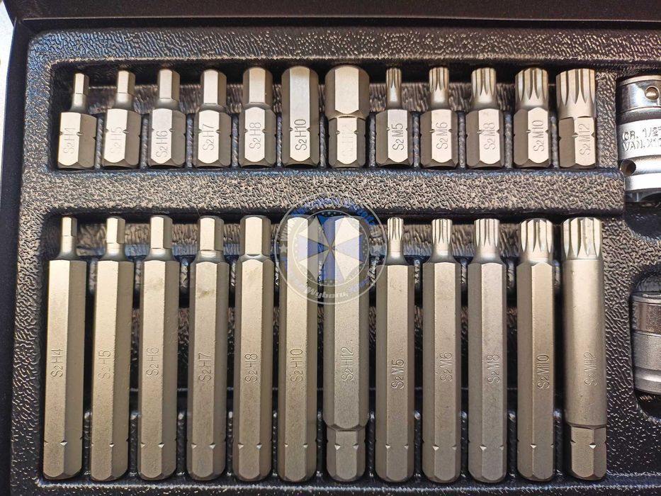 Bity klucze torx, spline, imbus, zestaw 40-el. ze stali S2 JOBIextra