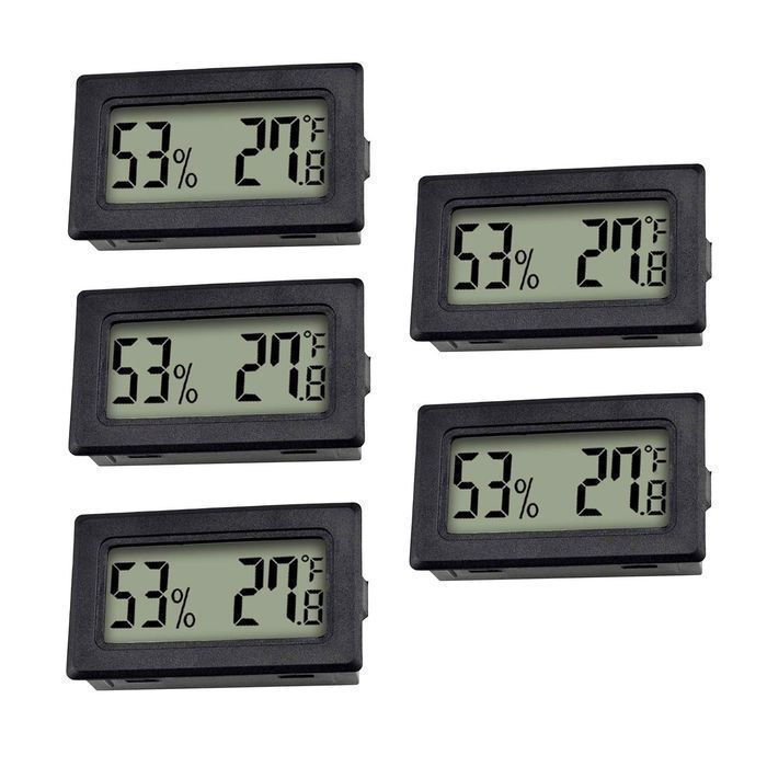 Mini Termometr Higrometr z Wyświetlaczem LCD 5szt