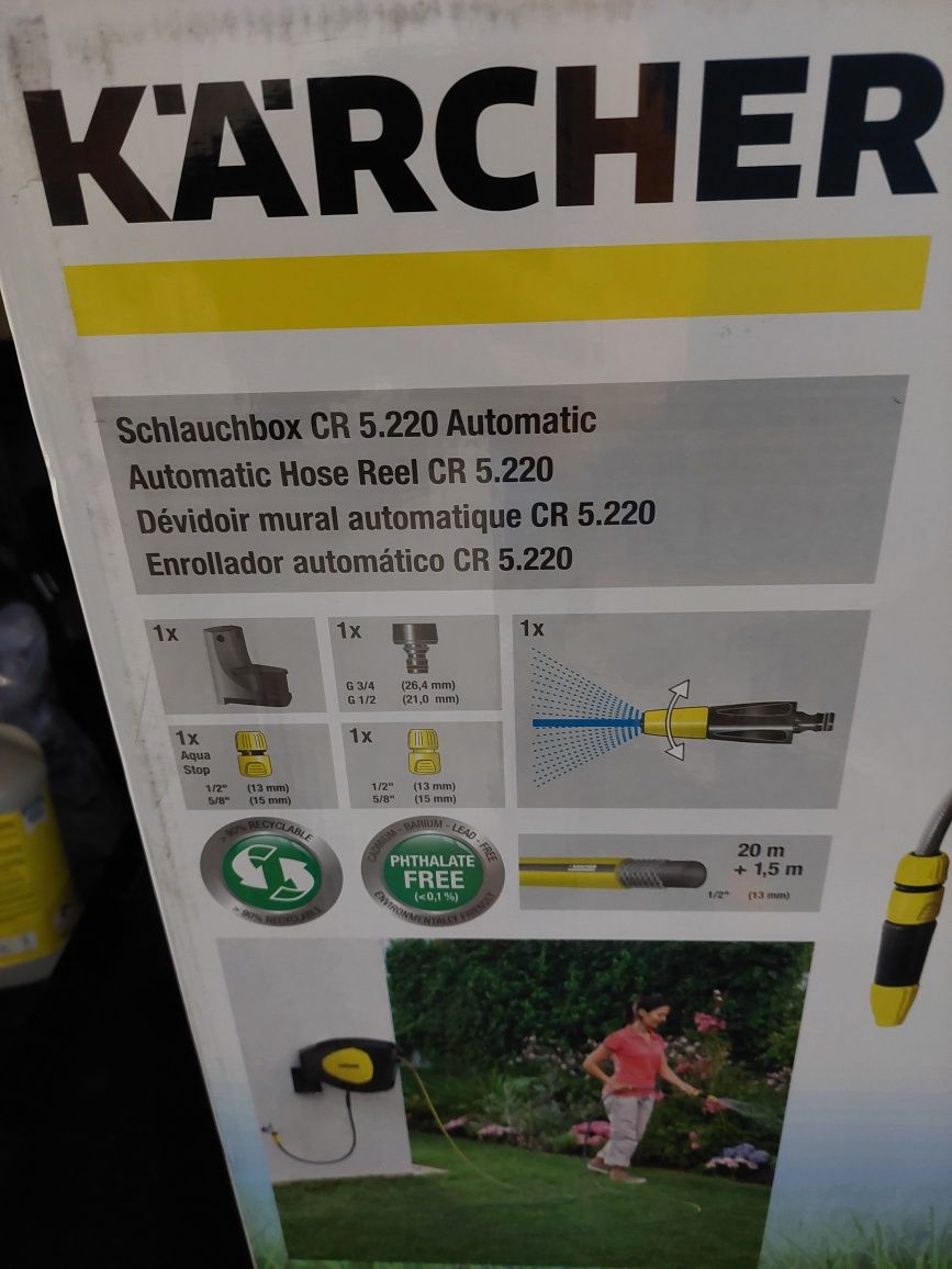 Karcher CR 5.220 wąż ogrodowy AUTOMATYCZNY 20M 1/2