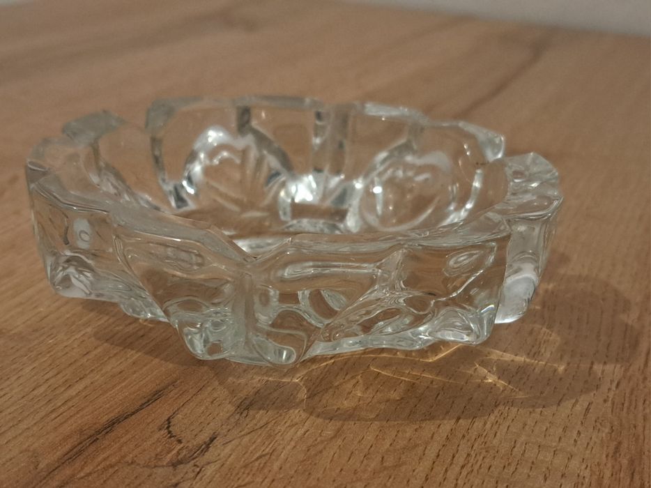 Popielniczka kryształowa PRL