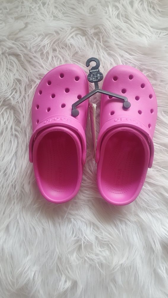 Nowe Crocs różowe rozm. 33/34 J2