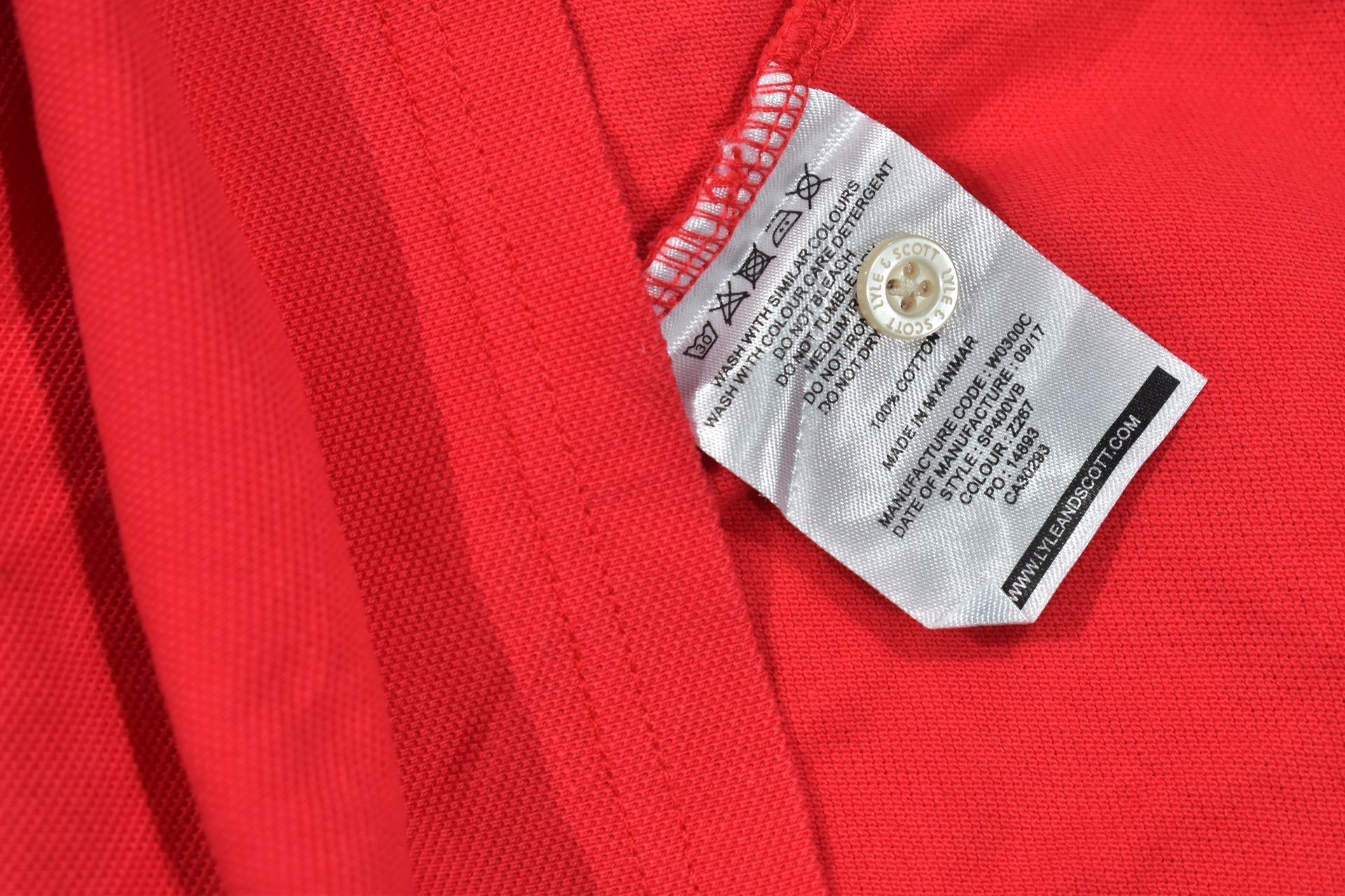 Lyle Scott Logowana Koszulka Polo Męska / S