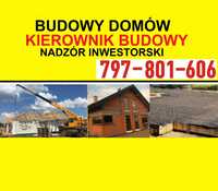 Kierownik budowy, budowy domów