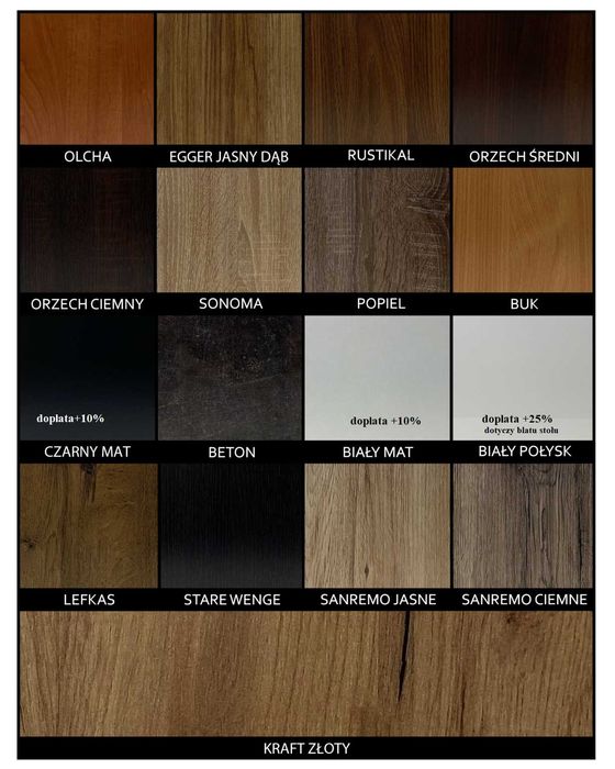 Stół okrągły 100+40 + 4 krzesła tapicerowane Maja 2