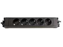 Listwa zasilająca Bachmann STEP 336.626 5xSchuko GST18 16A 250V Czarna