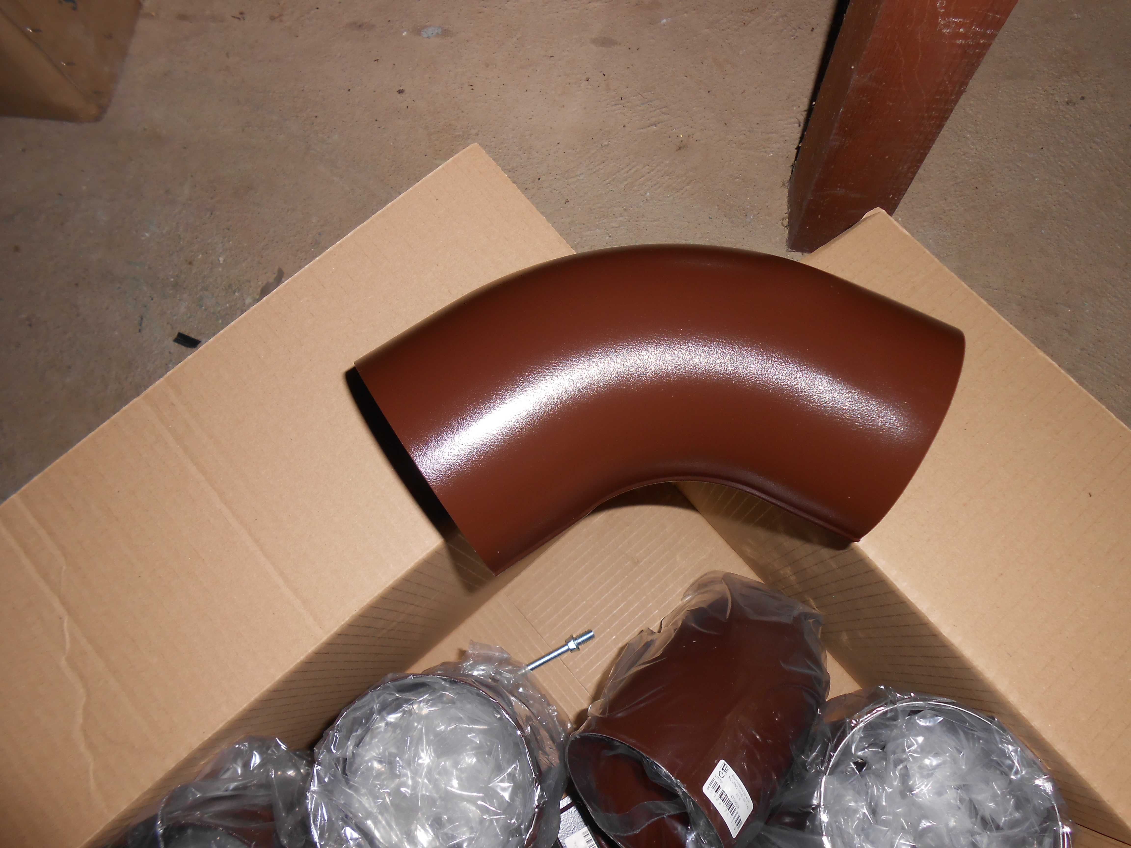 Elementy systemu rynnowego KROP 150/100 METAL RAL8018