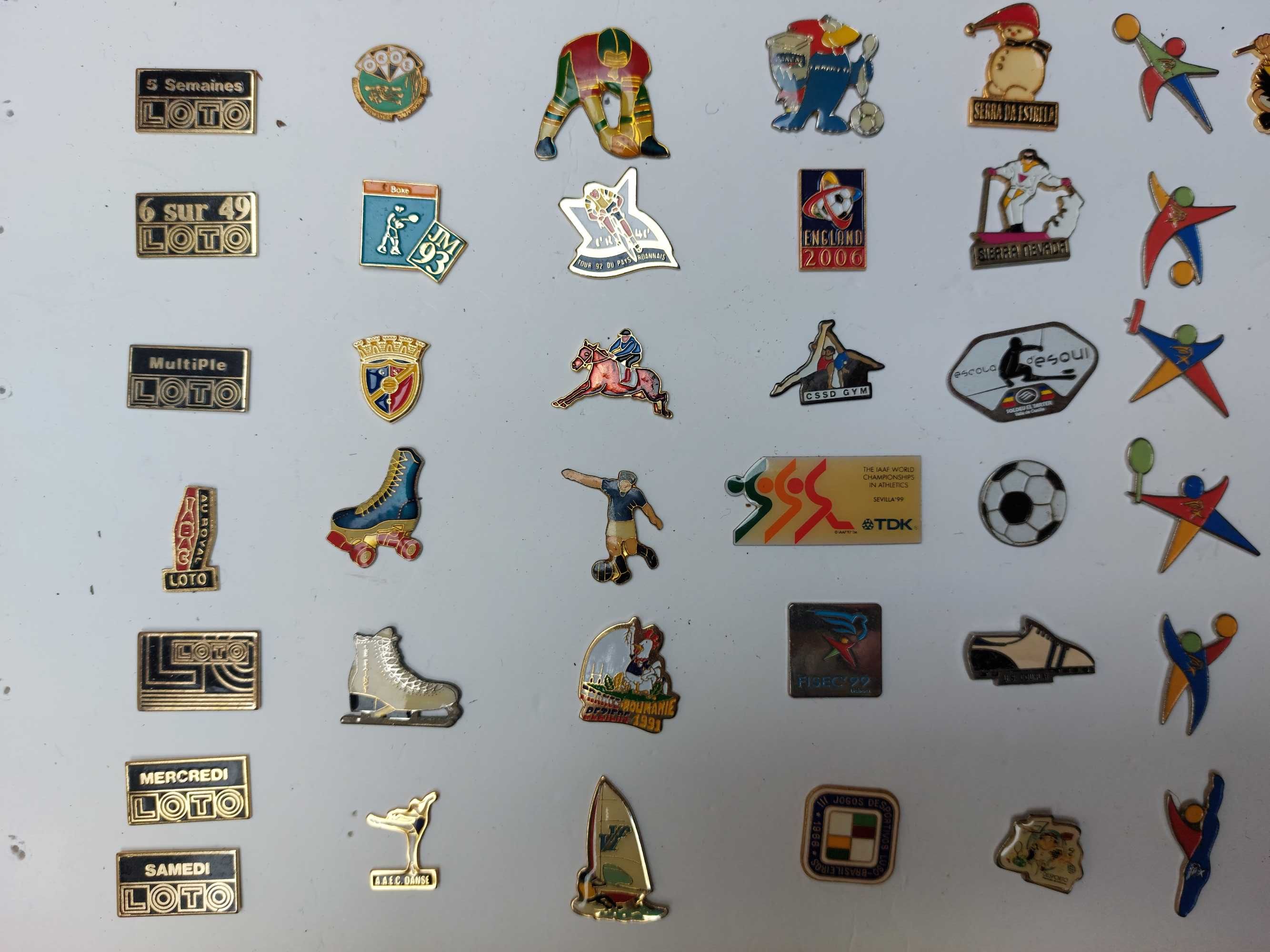 Desporto: vários pins