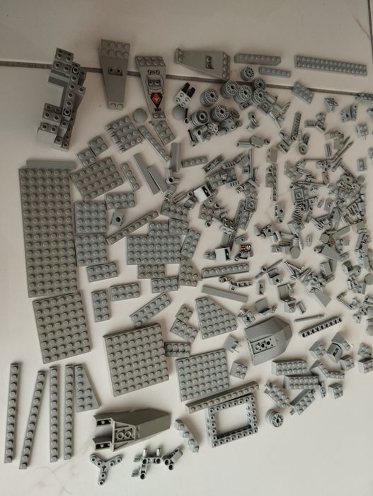 LEGO peças original cor cinza claro