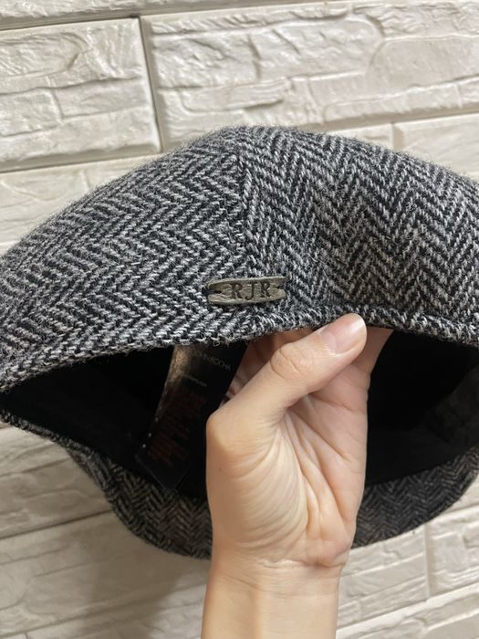 Кепка жиганка утка твидовая твідова берет harris tweed