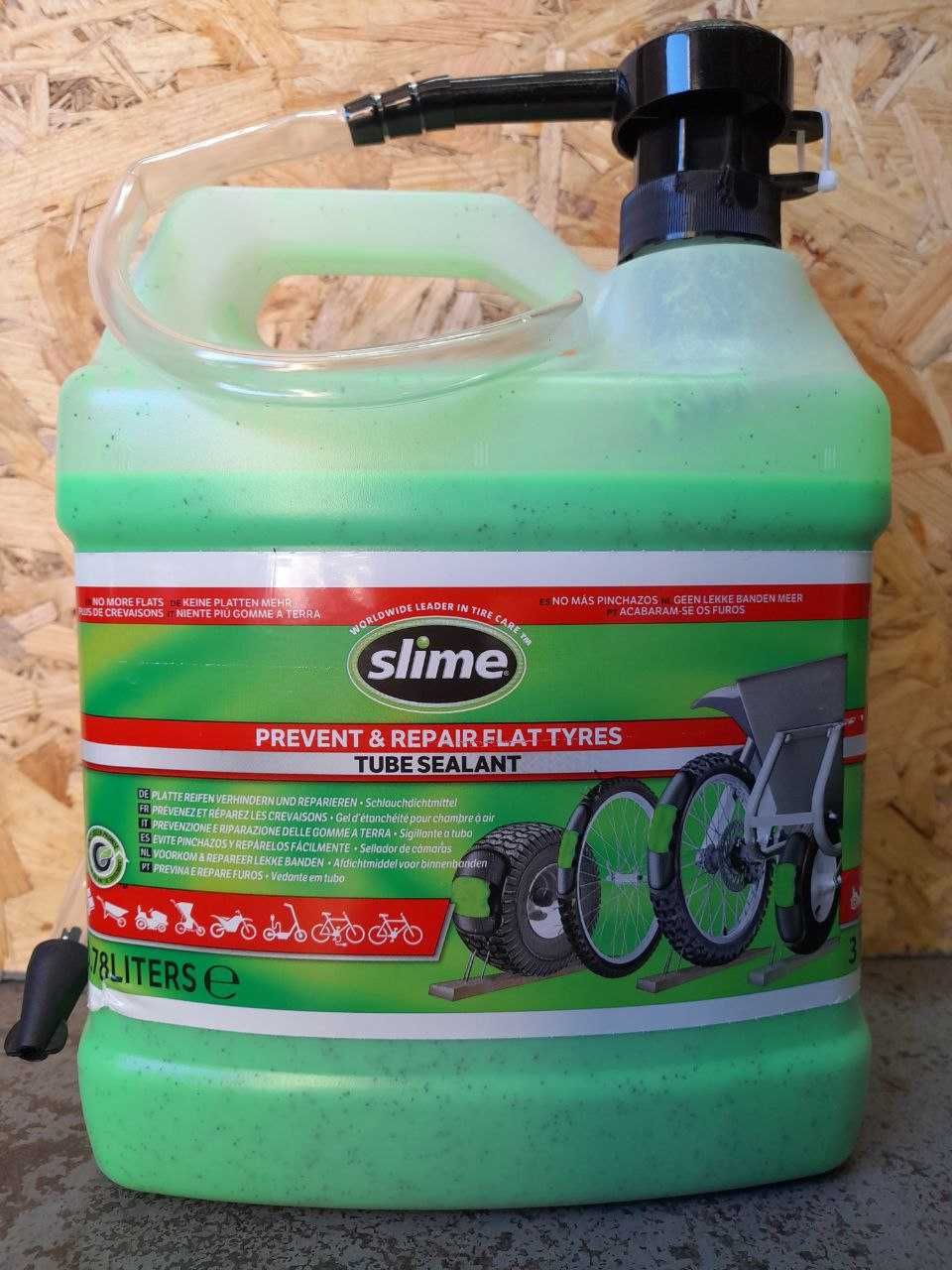 Антипрокольная жидкость Slime prevent & repair flat tyres tube sealant