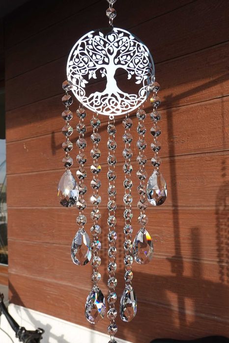 Łapacz Snów Słońca Drzewo Życia Szczęścia Zawieszka do okna GLAMOUR
