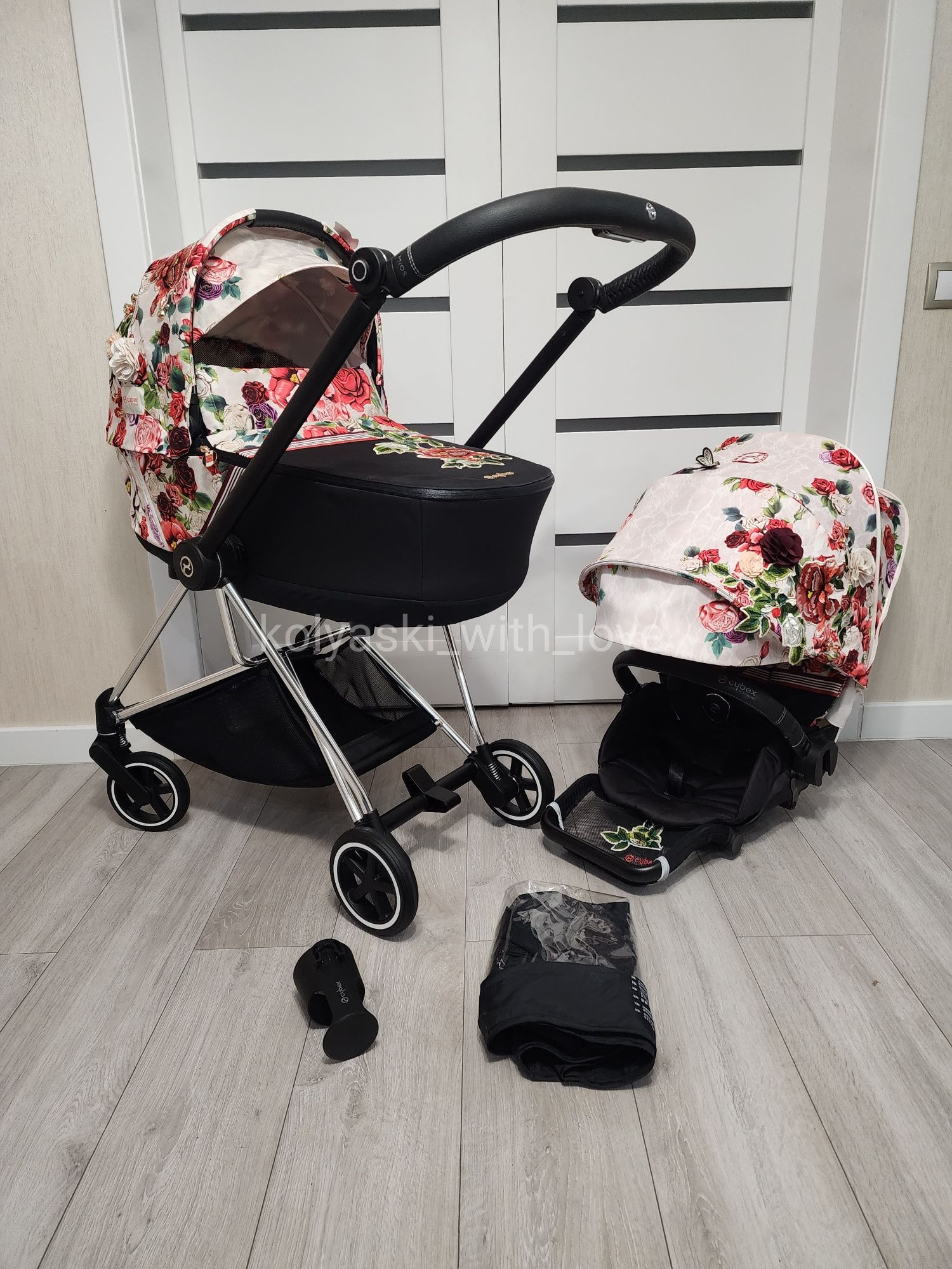 Cybex Mios 4.0 Spring Blossom Light Сайбекс Міос візок візочок коляска