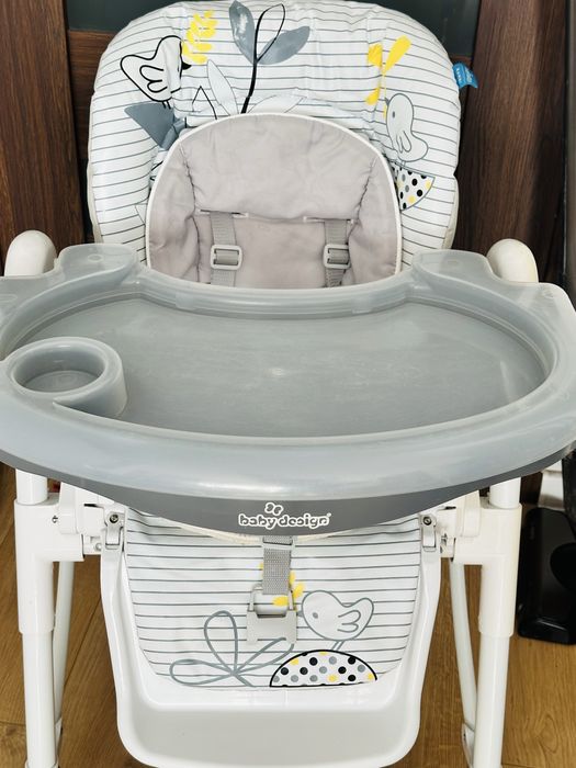 Krzesełko do karmienia Baby Design w bardzo dobrym stanie