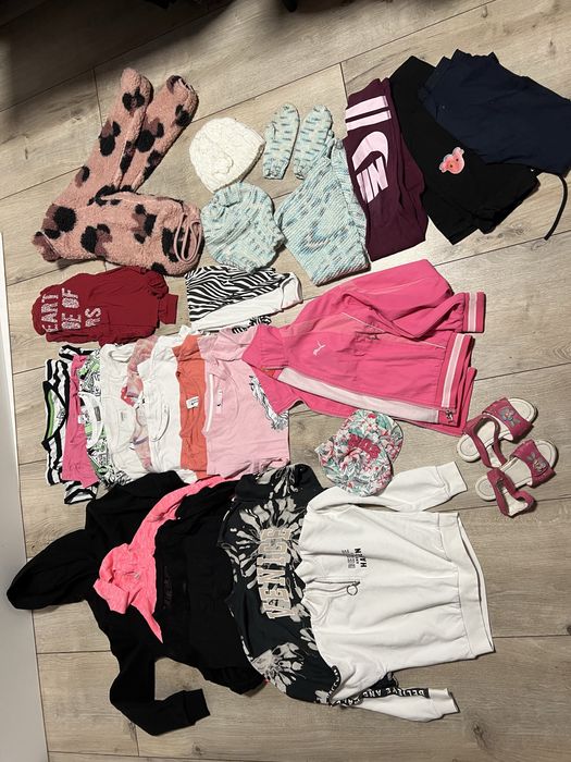Paka ubran zestaw dla dziewczynki 134 myszka miky nike puma