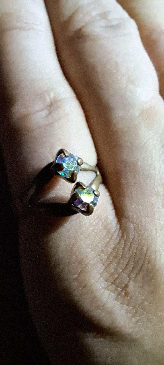 Stary pierscionek miedziany Vintage