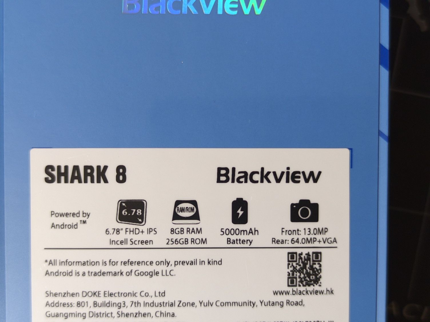 Blackview Shark 8 8/256 GB. G99 FullHD+ 120 Hz 64Мп 33W. ХІТ!