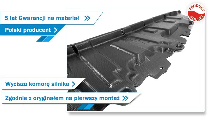 Toyota Avensis II T25 od 2003 osłona Silnika pod Silnik środkowa część