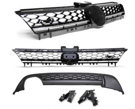 Grelha + Difusor Traseiro GTI / GT para Volkswagen Golf 7