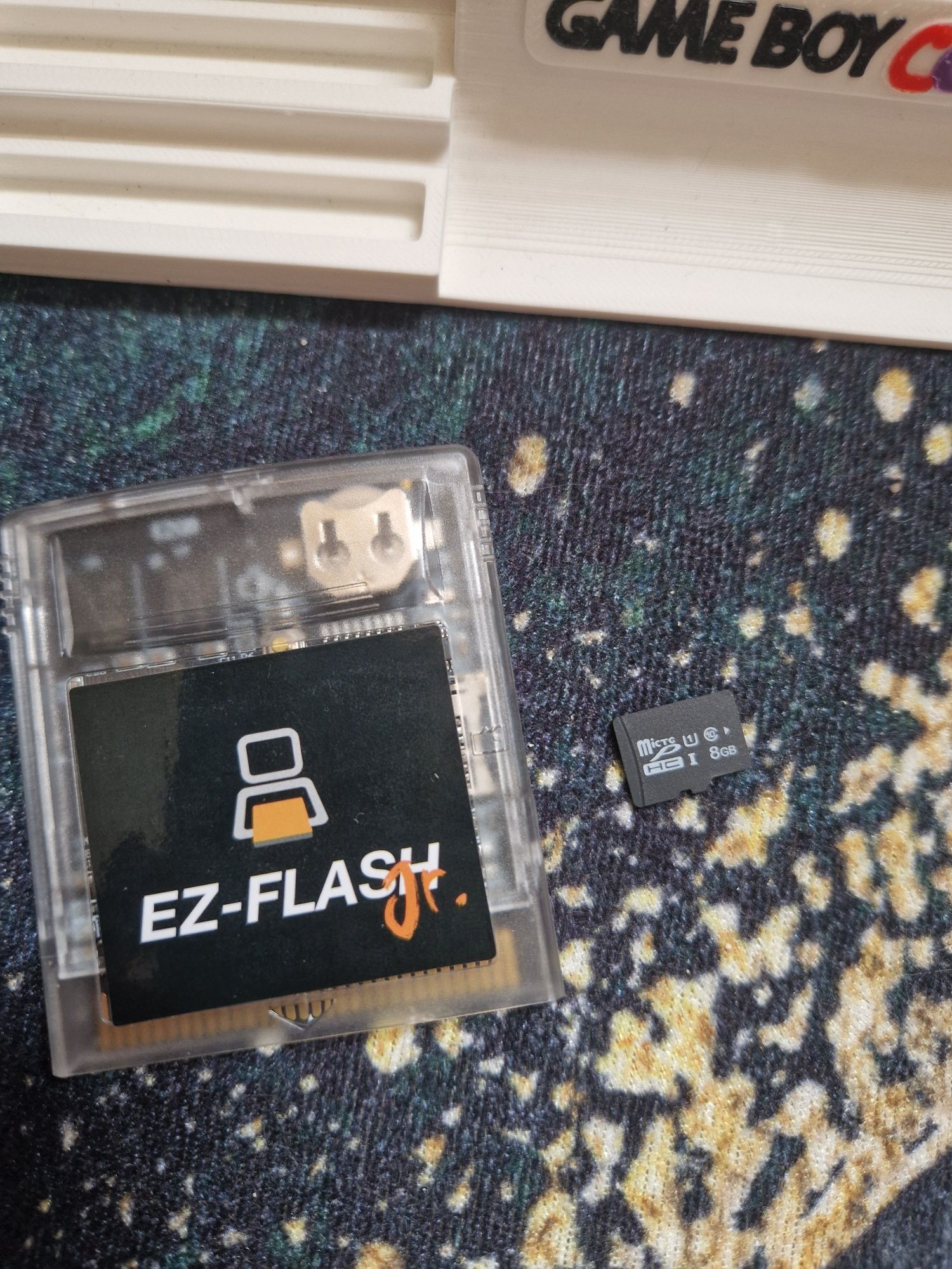 GameBoy Color IPS + podstawka +EZ Flash Junior