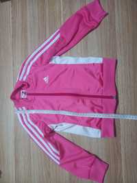 Bluza adidas różowa 116 zamek