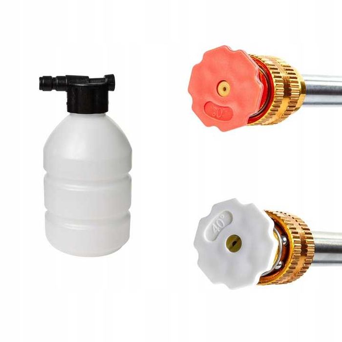 Myjka ciśnieniowa 2 baterie gotowy zestaw do mycia KD663