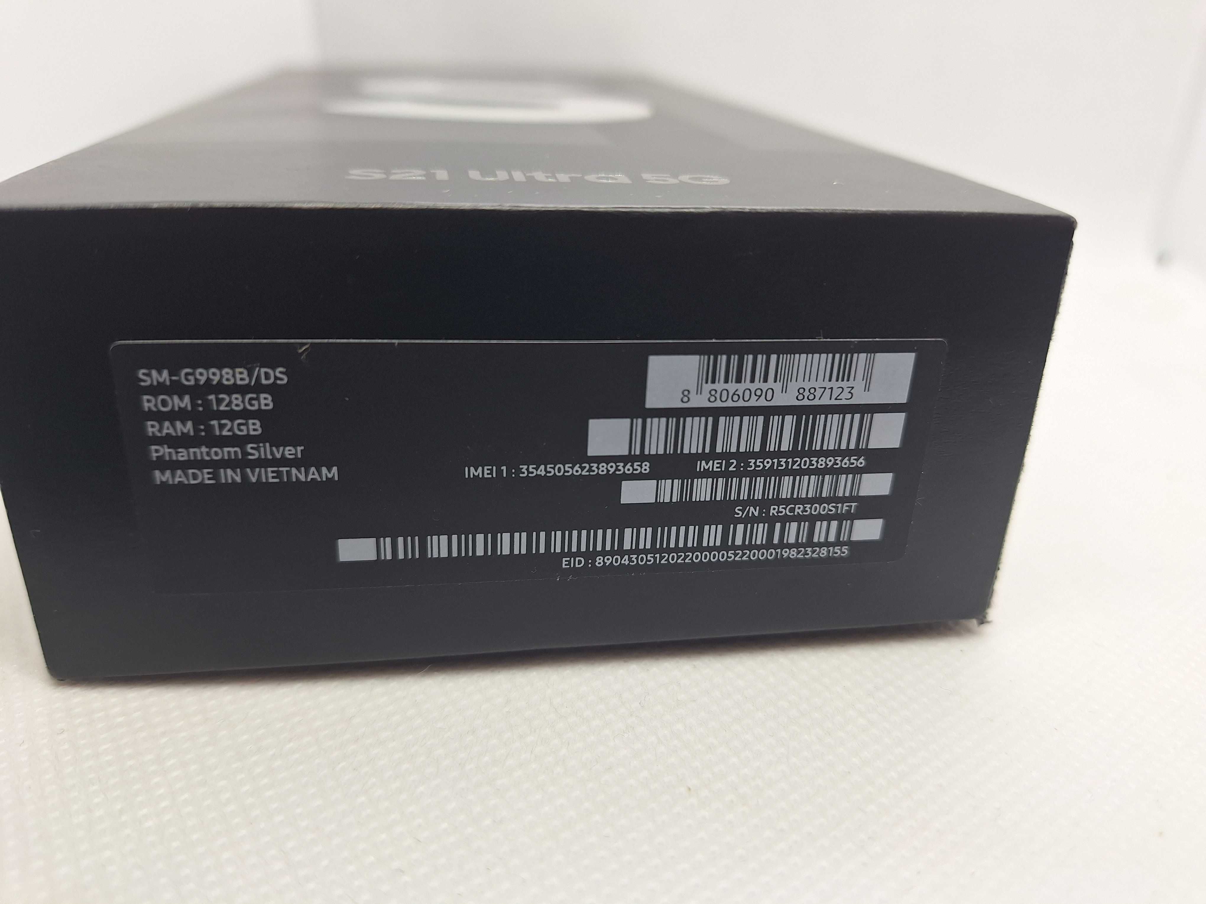 PL Samsung S21 Ultra 128GB 12GB BRAK BLOKAD KOMPLET Silver