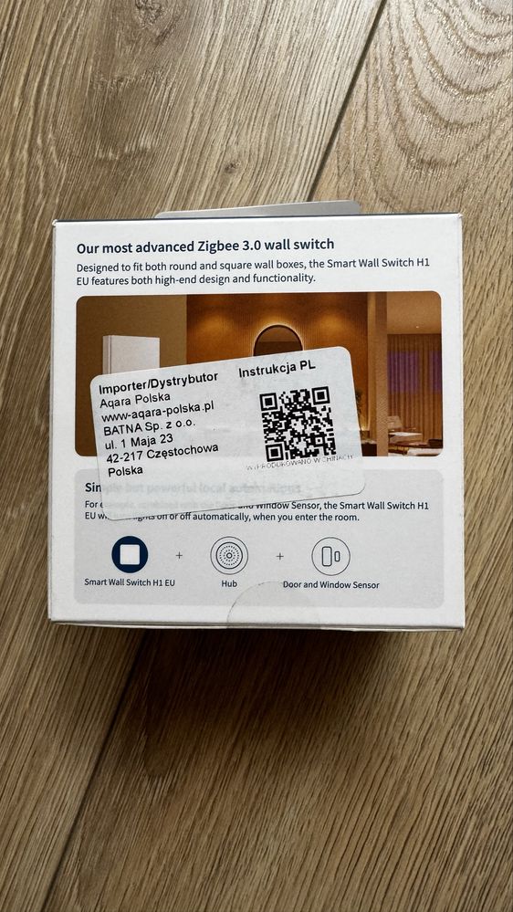 Aqara Smart Wall Switch H1 EU (pojedynczy, neutral)