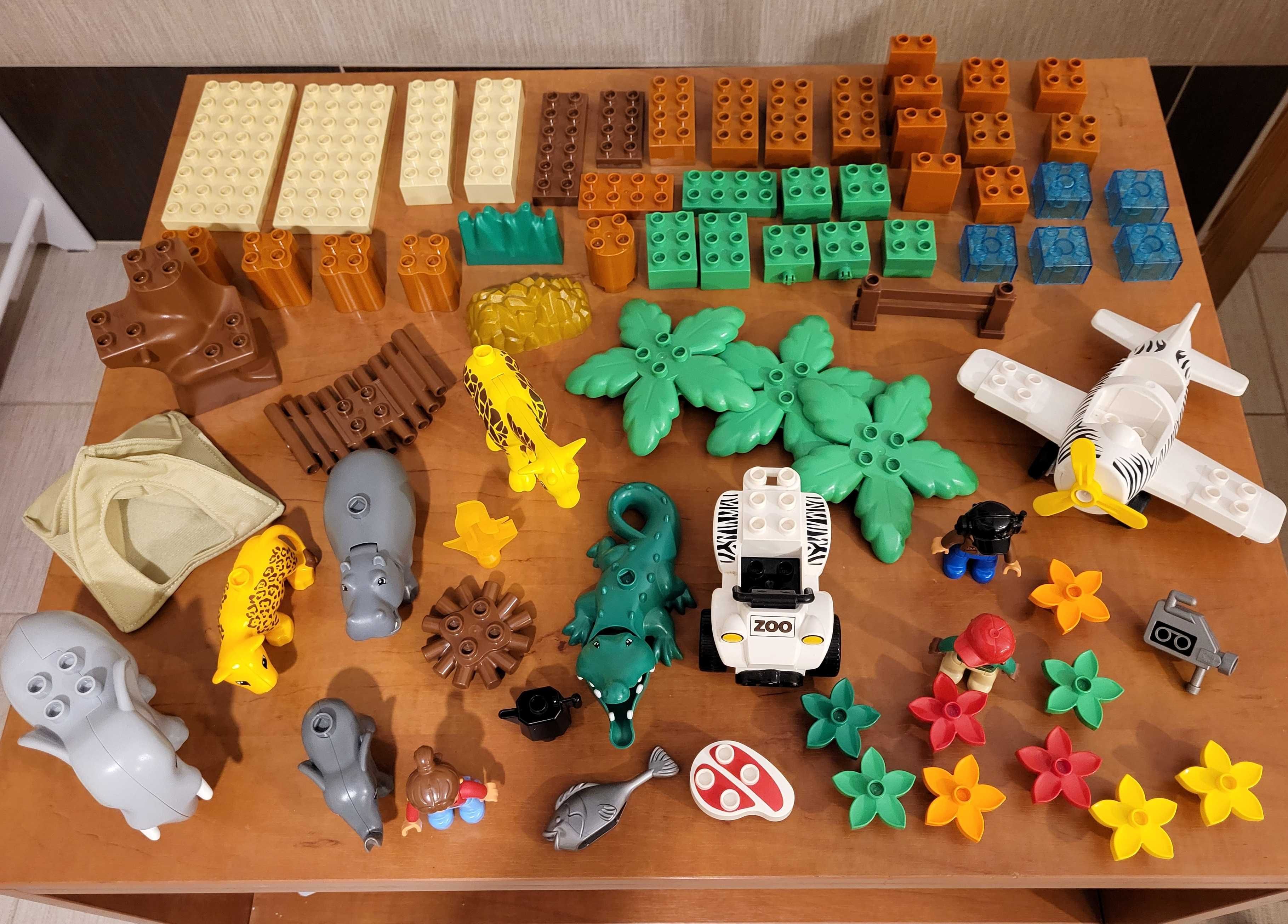 duży zestaw Lego Duplo Safari ZOO 6156 Unikat 70 części w tym 8 gratis