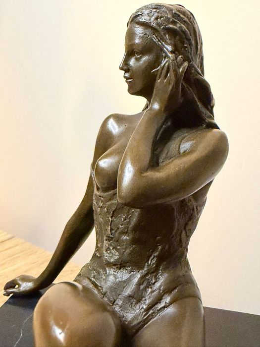 Фигура Скульптура Эротика Бронза Подпись